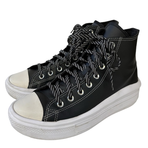 CONVERSE CHUCK TAYLOR All Star Move Hi Platform Sneakers
Black/Lemon Venom 10 - Picture 2 of 14